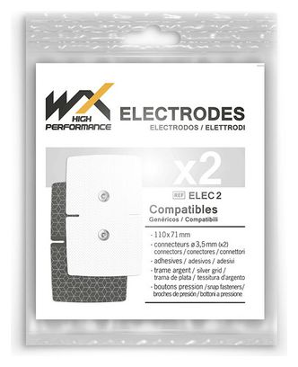 2 électrodes wx doubles  Sport-Elec Electrostimulation