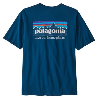 Patagonia P-6 Mission Organic T-Shirt Blue