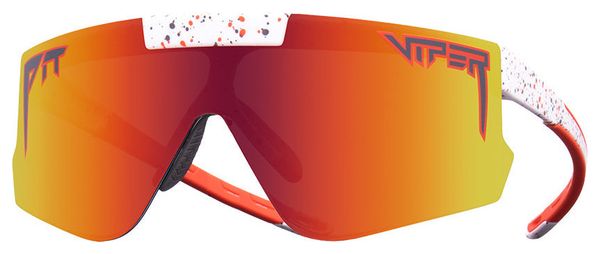 Pair of Pit Viper The Heater Goggles White/Orange