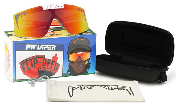 Paire de Lunettes Pit Viper The Heater Blanc/Orange