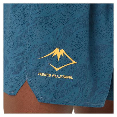 Asics Fujitrail Shorts Blue Black