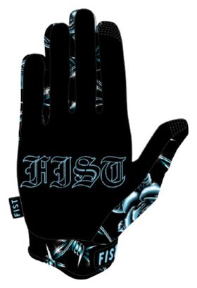 Gants Fist Adulte Chrome Noir
