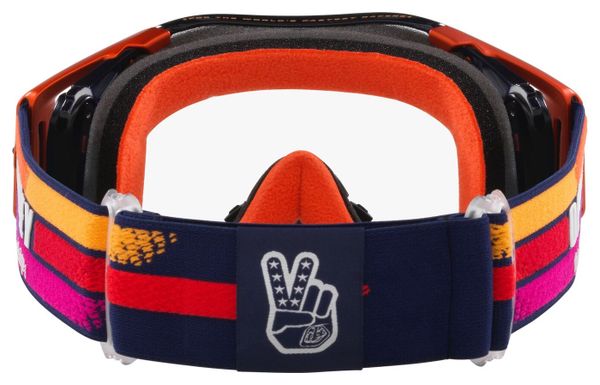 Oakley Airbrake MX x Troy Lee Designs Navy Sunrise / Clear / Ref: OO7046-G5