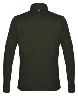Salewa Puez Polarlite Half Zip Polare Uomo Verde Scuro