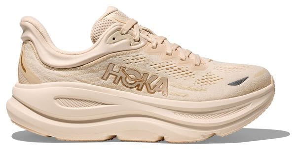 Hoka Bondi 9 Beige Damen Running Schuh