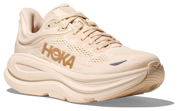 Zapatillas de running Hoka Bondi 9 para mujer Beige