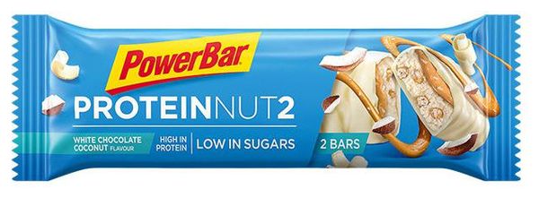 Barre Protéinée PowerBar Protein Nut2 Chocolat Blanc Noix de Coco 45 g