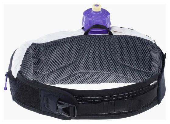 Hüfttasche Evoc Hip Pro Weiß und Schwarz + Trinkflasche 0,55 l Violett