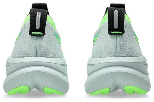Asics Gel-Nimbus 28 hardloopschoenen grijs/groen heren