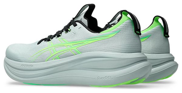 Asics Gel-Nimbus 28 hardloopschoenen grijs/groen heren