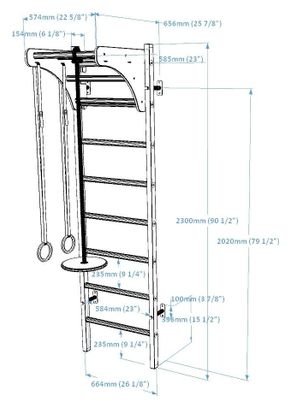 Espalier de gymnastique BenchK 211B + A076