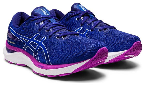 Chaussures Running Asics Gel Cumulus 24 Bleu Violet Femme