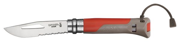 Couteau Outdoor Opinel N°08 Terre Rouge