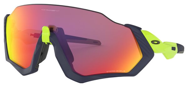 OAKLEY Flight Jacket Sunglasses Navy Blue/Yellow/Prizm Road