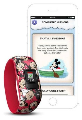 GARMIN Vivofit Junior 2 Disney Minnie Activiteiten polsband Verstelbaar schuim Alltricks