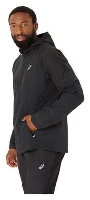 Asics Road Packable Windbreaker Jacket Black Homme