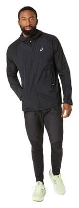 Asics Road Packable Windbreaker Jacket Black Homme