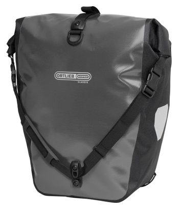 Ortlieb Back-Roller Classic Quick-Lock2.1 Paar Fahrradtasche 40 L Asphalt Grau Schwarz