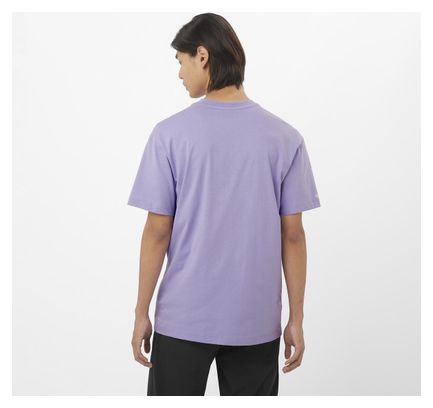 T-shirt manches courtes Salomon Chest Logo RX Violet Homme