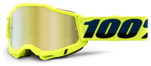 100% ACCURI 2 mask | Yellow | Mirror Gold Glasses