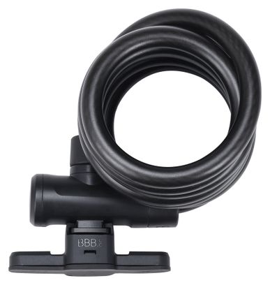 BBB KeyGuard Kabel 12 x 1800 mm (mit Halterung) Schwarz