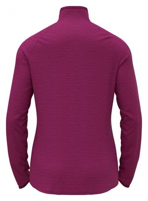 Pull Thermique 1/2 Zip Odlo Run Easy Warm Rose Femme