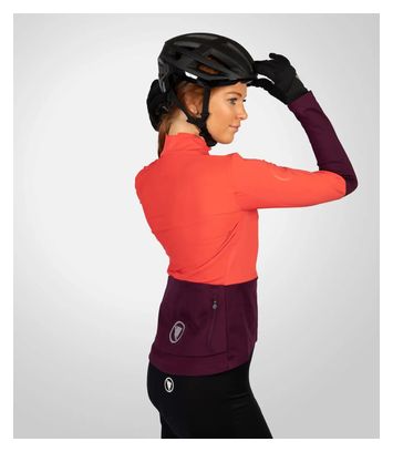 Endura FS260 Jetstream Dames Trui Lange Mouw Roze/Paars XL