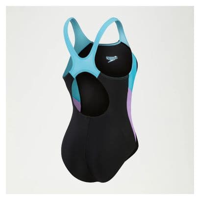 Eco Colourblock Splice Muscleb Swimsuit Black / Blue