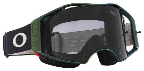 Oakley Airbrake MTB Goggle Black Green / Light Grey / Ref : OO7107-27