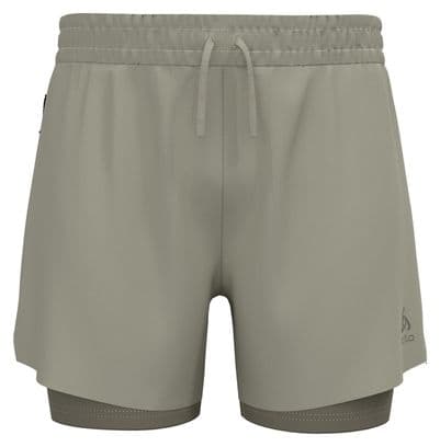 Odlo Zeroweight 5'' Grau 2-in-1 Shorts