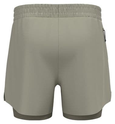 Odlo Zeroweight 5'' Grau 2-in-1 Shorts