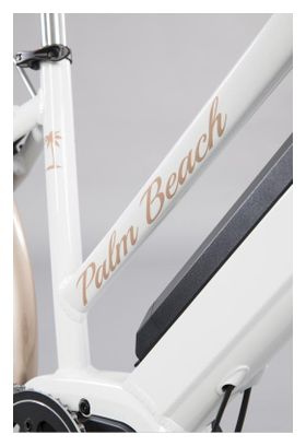 T-Bird Elektro-Stadtfahrrad Palm Beach Shimano Altus 8s Weiß 2019