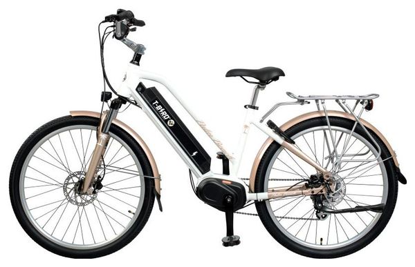 Vélo de Ville Eléctrique T-Bird Palm Beach Shimano Altus 8v Blanc 2019