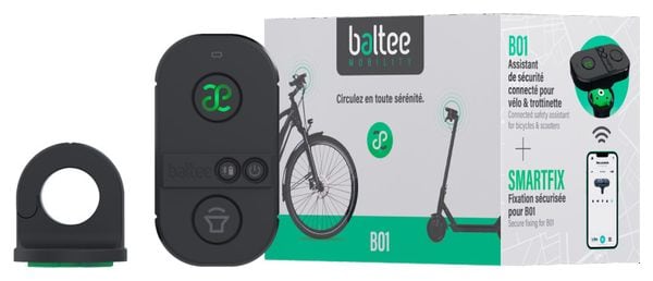 BALTEE Dispositif d'alerte et de sécurité SMARTFIX pour vélo et trott - BALTEE