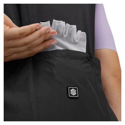 Gilet vélo coupe-vent femme Cyclisme V1-W Blaast Noir