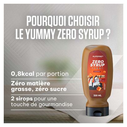 Yummy Zero Syrup (320ml) - Superset Nutrition - Caramel - Sirops Zéro Calories