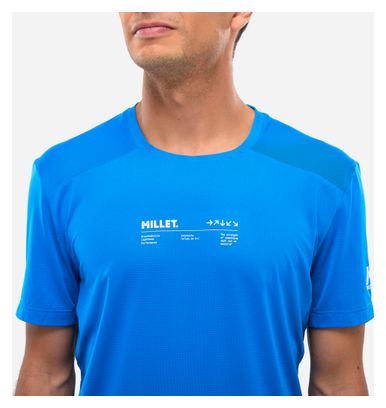 Heren Millet Intense Blue T-shirt met korte mouwen