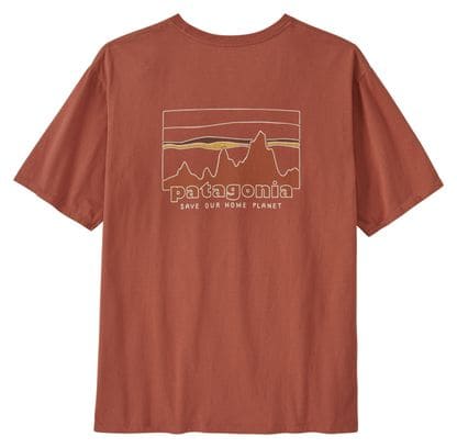 Camiseta Patagonia '73 Skyline Organic Roja