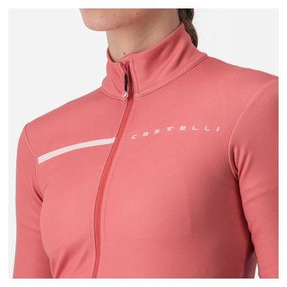 Women's Long Sleeve Thermal Jersey Castelli Sinergia 2 Red