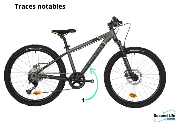 Gereviseerd product - MTB Kind Rockrider ST 920 24'' 9-12 jaar Groen