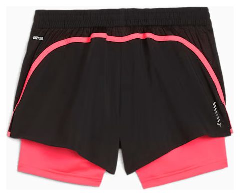 Pantalones cortos Puma Run Favorite Velocity 2 en1 Negro / Rosa Mujer