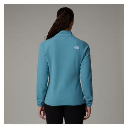 The North Face Women's 100 Glacier 1/4 Zip Blue Fleec