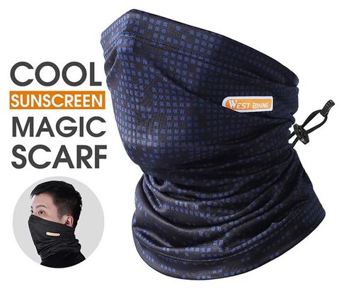 Elastisches Schlauchtuch UV-Schutz schwarz blau