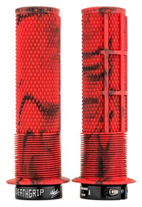 DMR DeathGrip Thin Grips con Flange Red Marble
