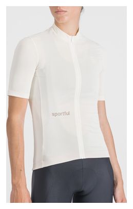 Maillot Sportful Classic Mujer Manga Corta Blanco