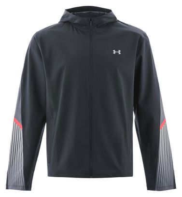 Heren Under Armour Velociti Storm Hooded Jacket Zwart