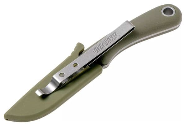 Couteau de survie Gerber Spine Flat Sage-robuste et avec gaine-Vert