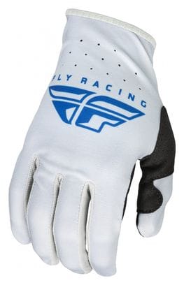Fly Lite Grey / Blue Long Gloves