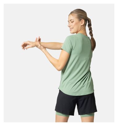 Odlo Zeroweight Chill-Tec Women's Short Sleeve Shirt Khaki