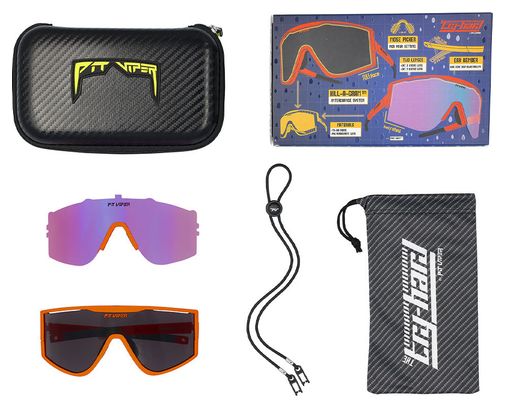 Coppia di occhiali da sole Pit Viper The Factory Team Try Hard Orange/Black